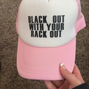 Pink and White Trucker Hat